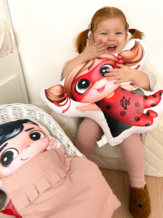 Perna bebe Superhero Ladybug girl [3]