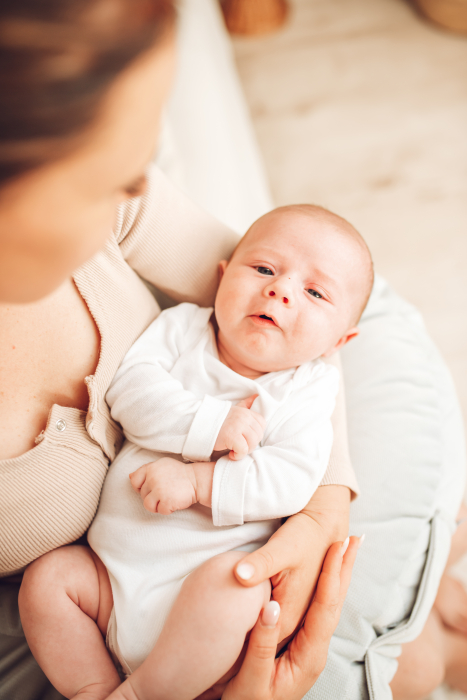 Perna pentru gravide si alaptare, catifea si umplutura antialergică, Big cu buzunare, Gri, BabySteps [8]