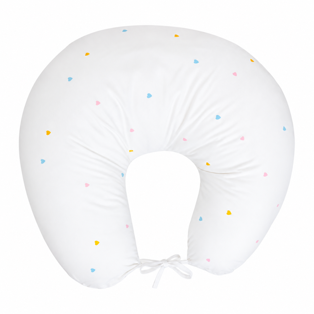 Pernă pentru gravide și alăptare, husă detașabilă din bumbac 100% și umplutură antialergică BabySoft®, Airy Bej – Amy [3]