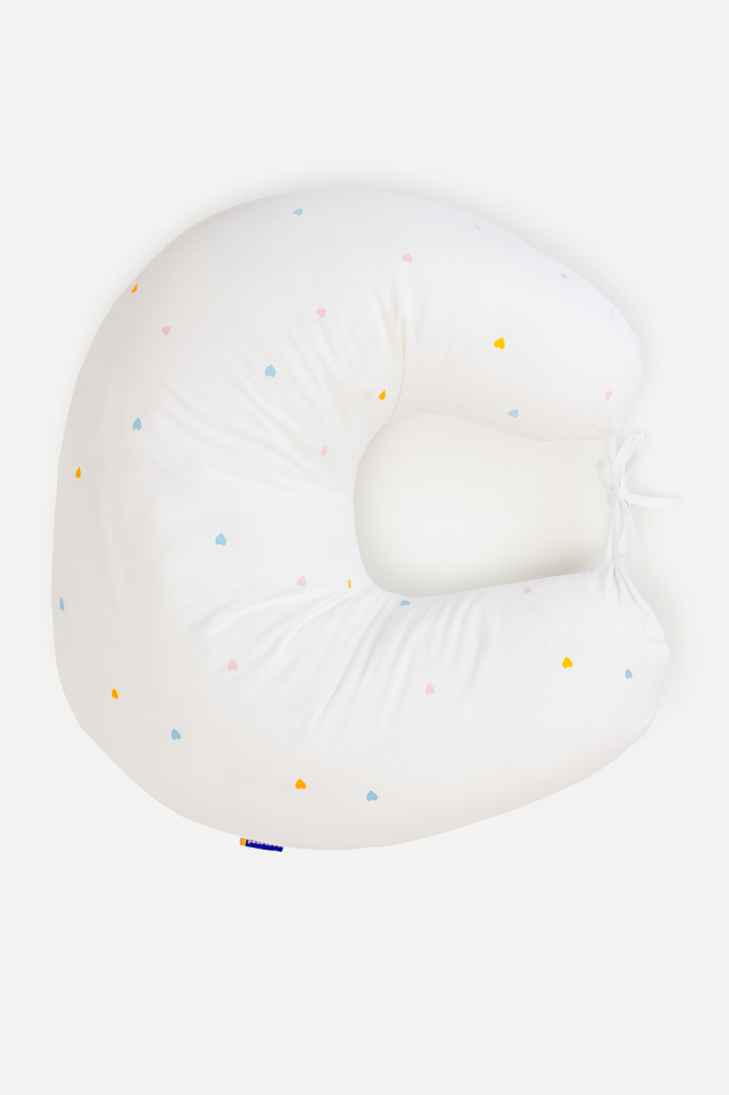 Perna pentru gravide si alaptare, husa detasabila din bumbac 100% si umplutura antialergică BabySoft®, Airy bej, Amy [1]