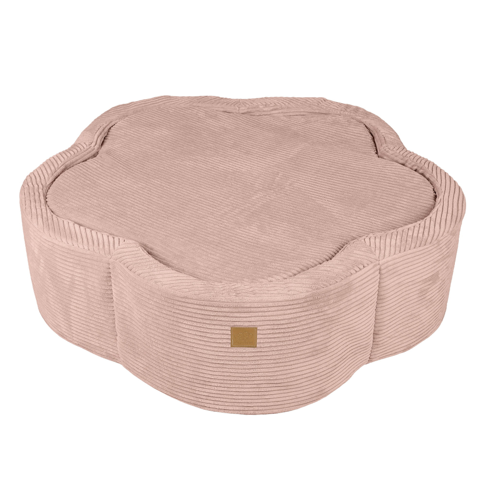 Piscină cu bile MeowBaby® – Aesthetic Pink Flower, spumă moale, roz pudrat, personalizabilă cu bile la alegere [2]