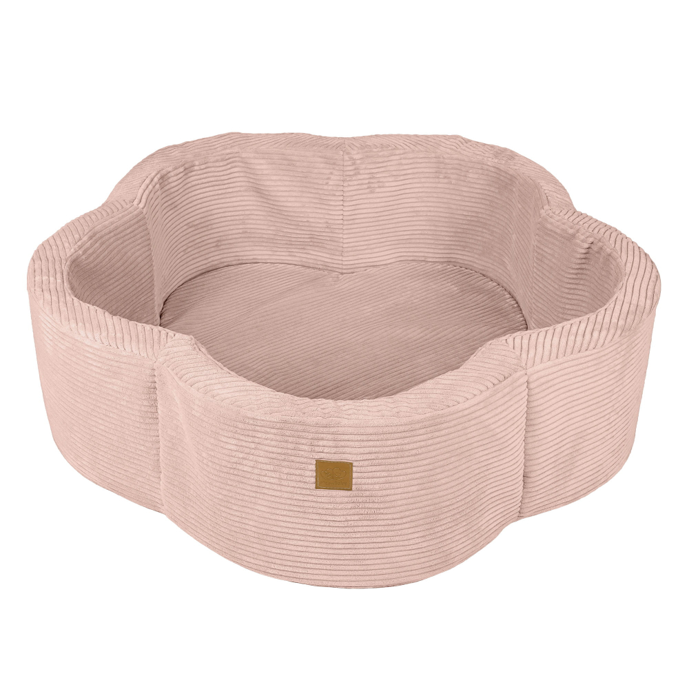 Piscină cu bile MeowBaby® Sweet Blush – Aesthetic Pink Flower, spumă moale, roz pudrat, 200 bile incluse [2]