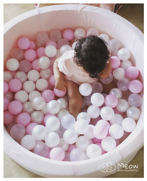 Piscina uscata cu 250 de bile (Alb perlat, Transparent, Roz Pastel) MeowBaby®, Amour, 90x40 cm, roz deschis [4]