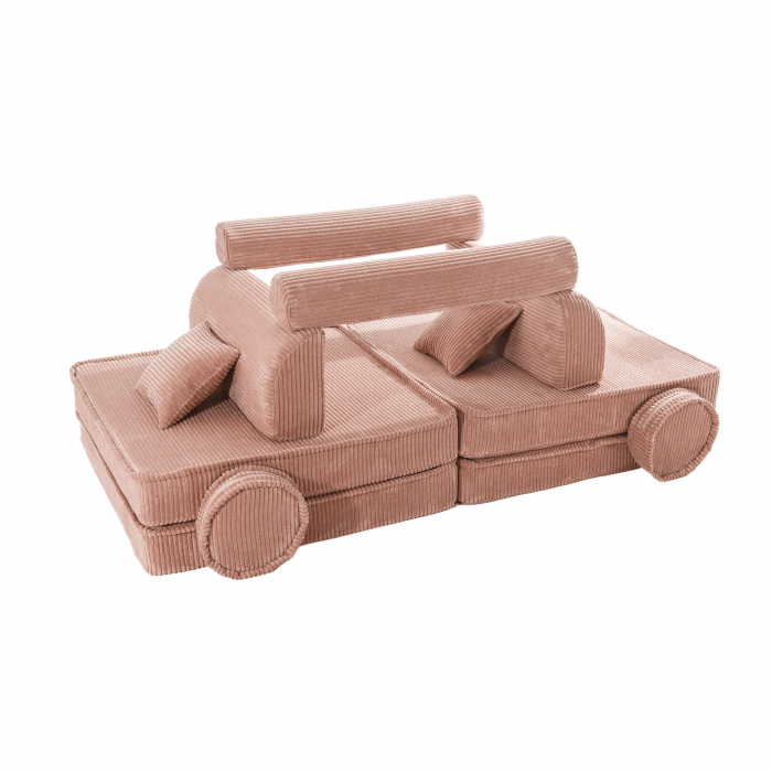 Playset Modular Canapea Premium Aesthetic spuma – Roz pudra [4]