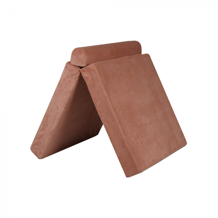 Playset Modular Canapea Premium Velur reiat / corduroy spuma – Caramiziu [10]