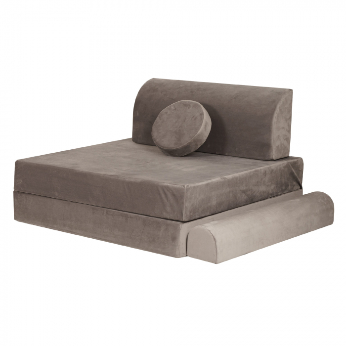 Playset Modular Canapea Premium Velvet spuma – Gri [7]