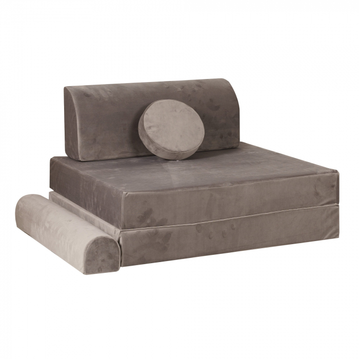 Playset Modular Canapea Premium Velvet spuma – Gri [8]