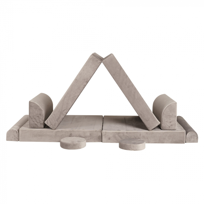 Playset Modular Canapea Premium Velvet spuma – Gri [6]