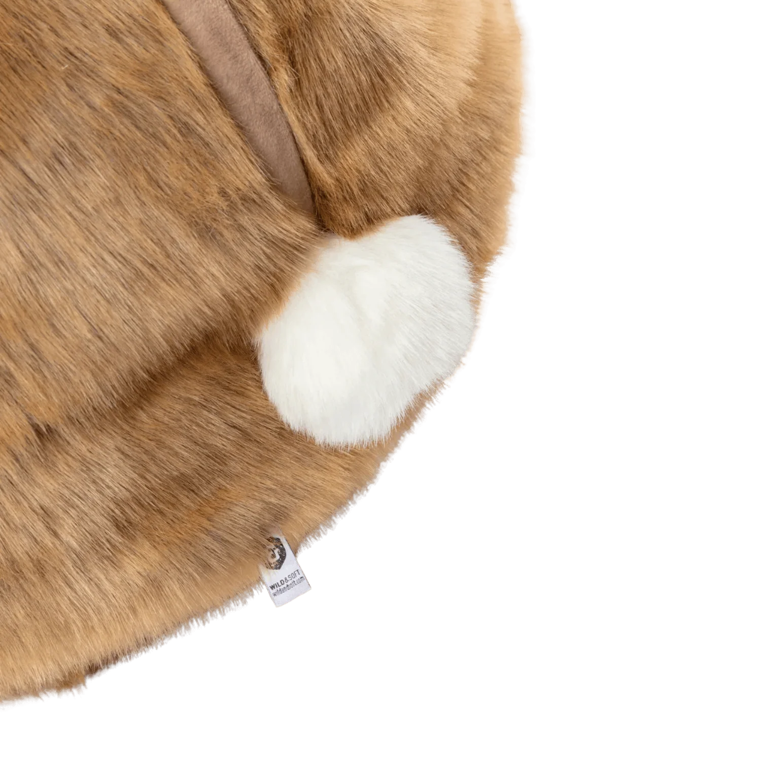 Puf copii Wild & Soft Iepuraș – fotoliu tip beanbag din pluș premium [3]