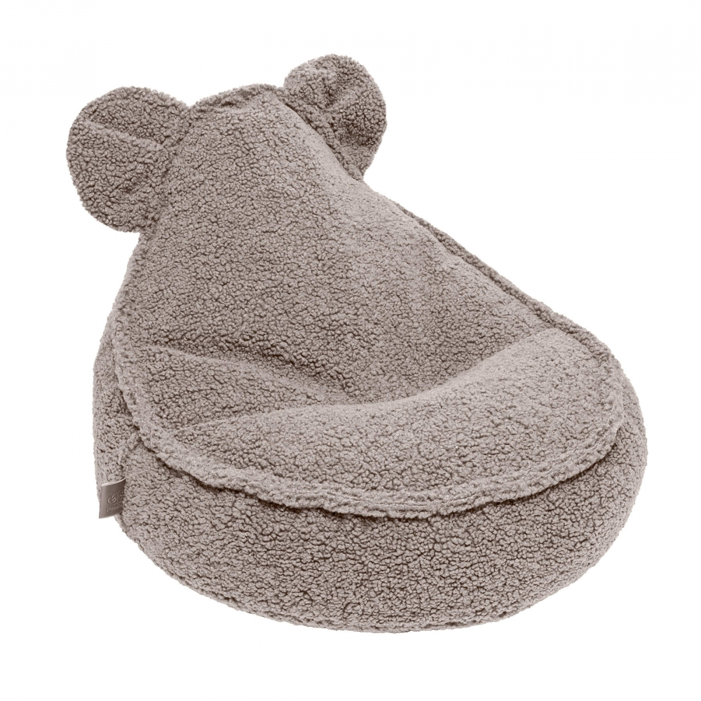 Fotoliu puf pentru copii  MeowBaby Bearly, OEKO-TEX, Gri Deschis, 58x50x67cm [1]