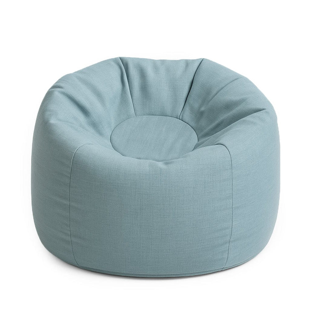 Puf Premium Copii MeowBaby® Floreo Cloudberry Sky Blue – Bean Bag Indoor & Outdoor pentru Relaxare și Joacă [2]