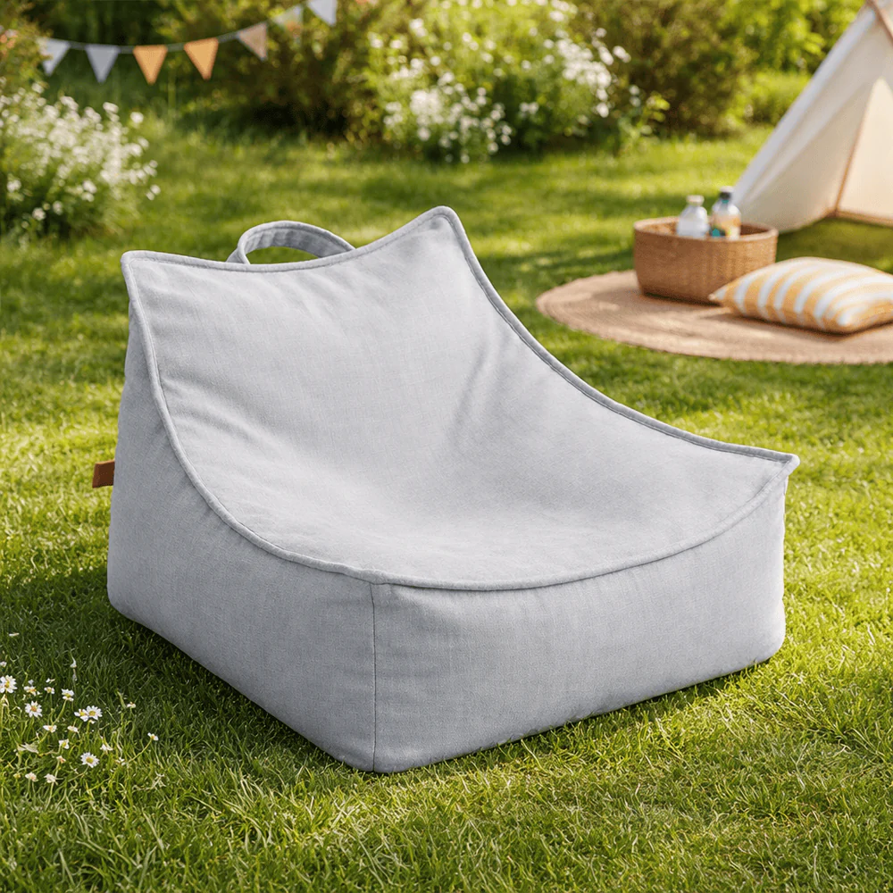 Puf Premium Copii MeowBaby® Outzy Sako Bag Drift Dlay Taupe – Fotoliu Bean Bag Indoor & Outdoor pentru Relaxare și Joacă [3]