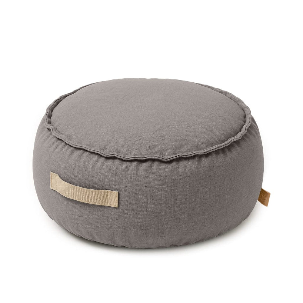 Puf Rotund Premium Copii MeowBaby® Outzy Drift Dlay Taupe – Bean Bag Indoor & Outdoor pentru Relaxare și Joacă [2]