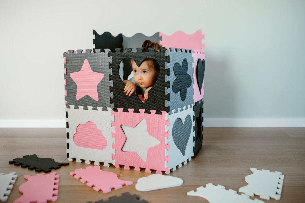 Puzzle din spumă Kidwell HAPPY LOVE | Covoraș de joacă mare, moale și sigur pentru copii [13]