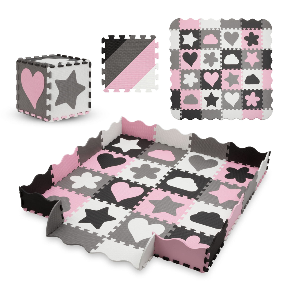 Puzzle din spumă Kidwell HAPPY LOVE | Covoraș de joacă mare, moale și sigur pentru copii [1]