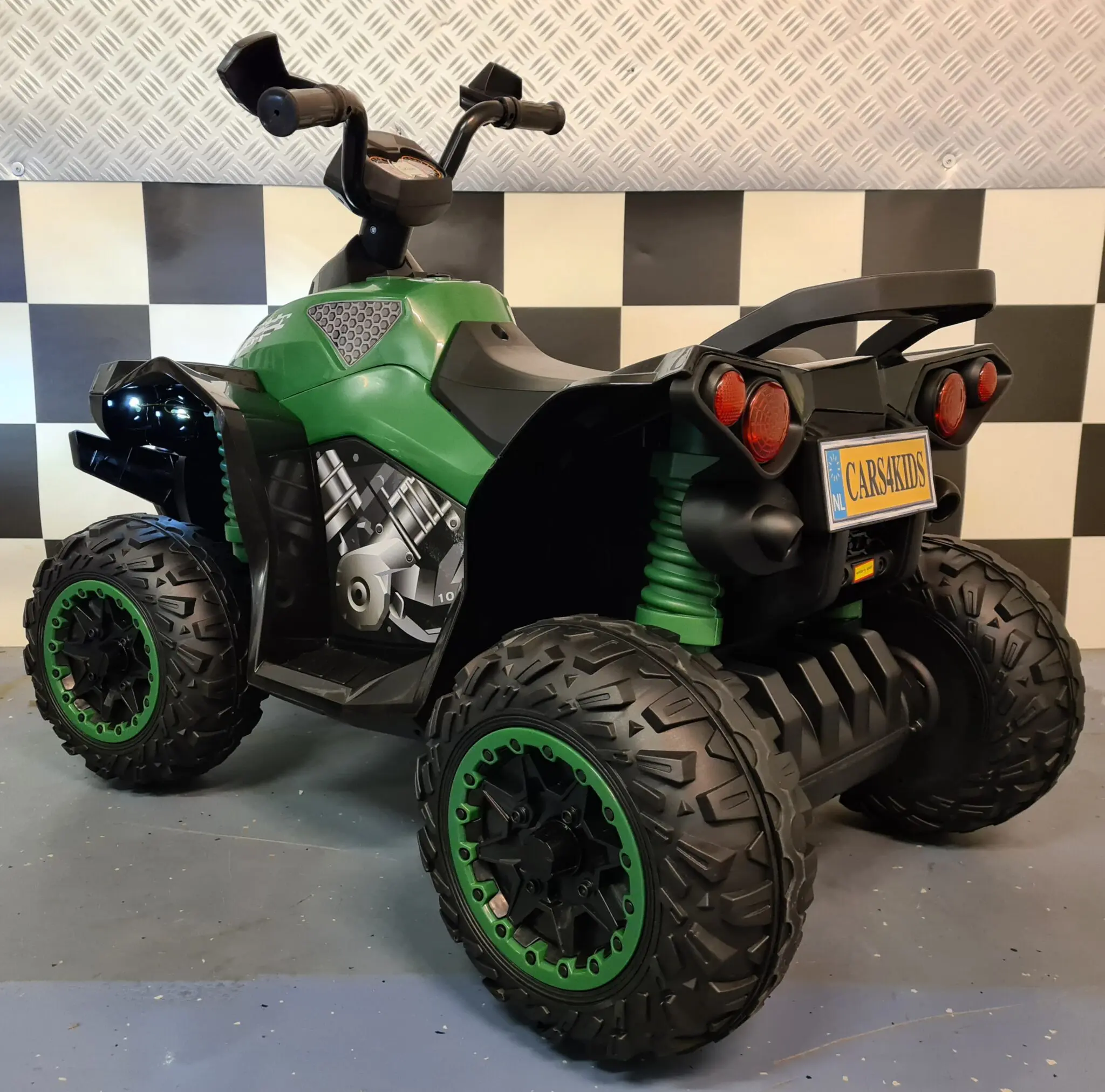 Quad Electric Copii Phyton 12V, Camuflaj, 2 Motoare 35W, 2 Viteze 3-6km/h, Lumini Față, 3-5 ani [8]