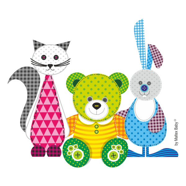 Reductor toaleta copii, antiderapant, Bear & Friends Mint, Maltex Baby [2]