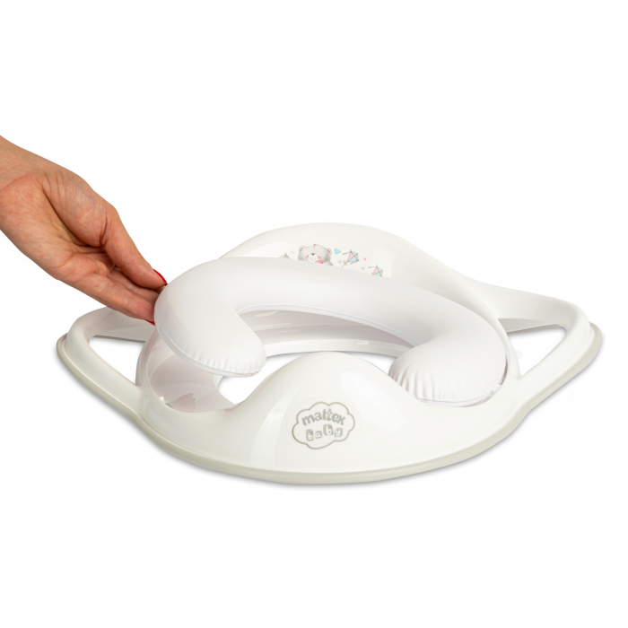 Reductor toaleta copii, antiderapant, colac integrat moale si manere, Bing, Maltex Baby [2]