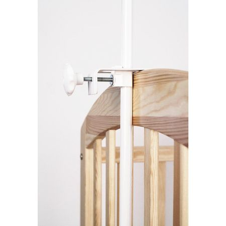Baldachin din tul, Funda din bumbac, imprimeu lenjerie Caprioara mica, Amy 300x160 cm, Suport de prindere inclus, 153h cm [4]