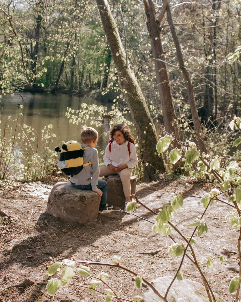 Rucsac copii Wild & Soft Albină – rucsac pluș premium cu bretele reglabile [9]