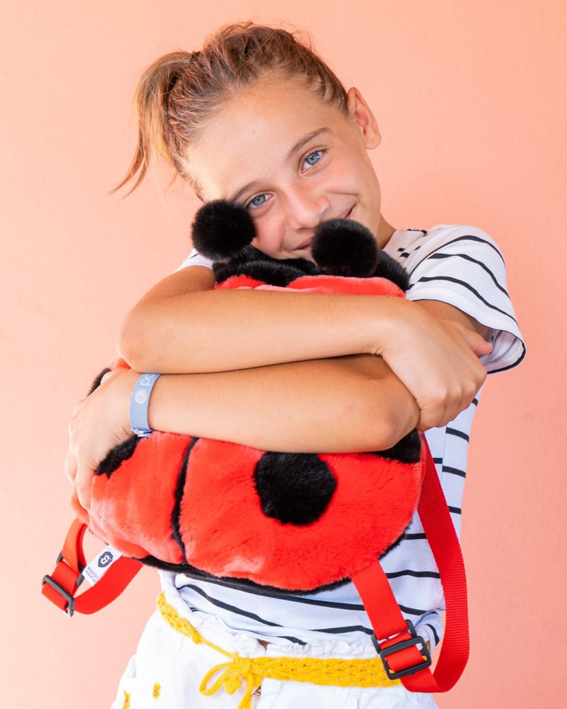 Rucsac copii Wild & Soft Buburuză – rucsac pluș premium cu bretele reglabile [2]