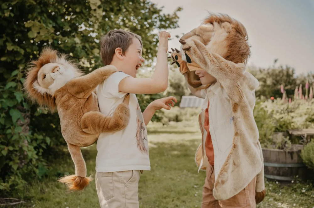 Rucsac copii Wild & Soft Leu – rucsac pluș premium cu bretele reglabile [6]