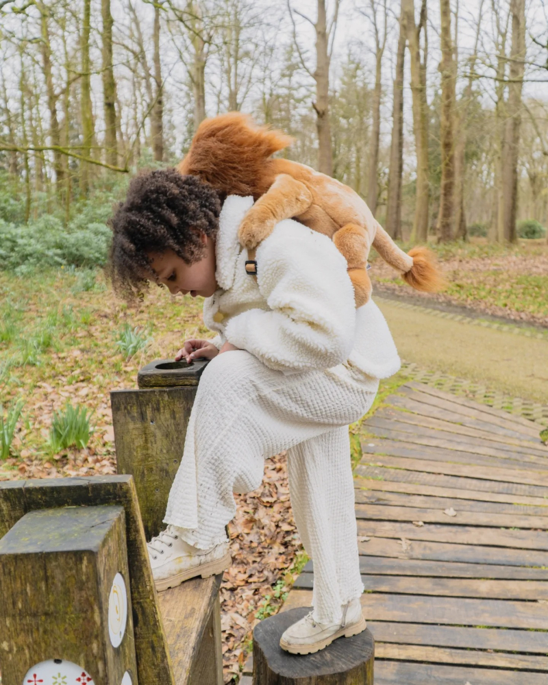 Rucsac copii Wild & Soft Leu – rucsac pluș premium cu bretele reglabile [5]