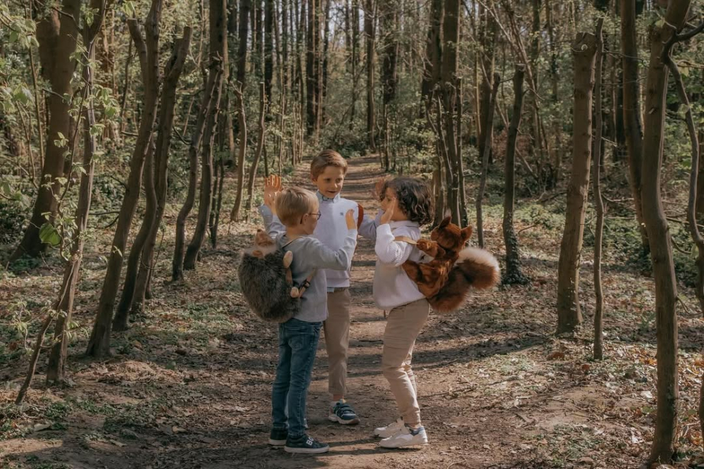 Rucsac copii Wild & Soft Veveriță – rucsac pluș premium cu bretele reglabile [4]