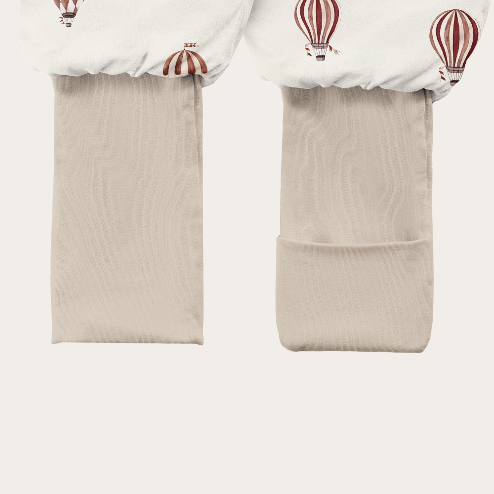 Sac de Dormit cu Picioare BabySteps® „Balony" – Bumbac Premium, 1 TOG, Picioare Pliabile, Baloane cu Aer Cald | Mărimea S 86/92/98, 12-36 Luni [4]