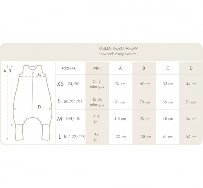 Sac de dormit cu picioare, bumbac 1 Tog, Light Boho, S, 1-3 ani [2]