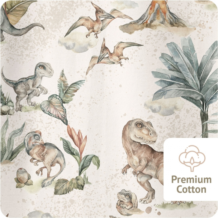 Sac de dormit cu picioare, bumbac 1 Tog,  World of dinosaurs, marimea XS, 74/80, 6-12 luni - BabySteps [2]
