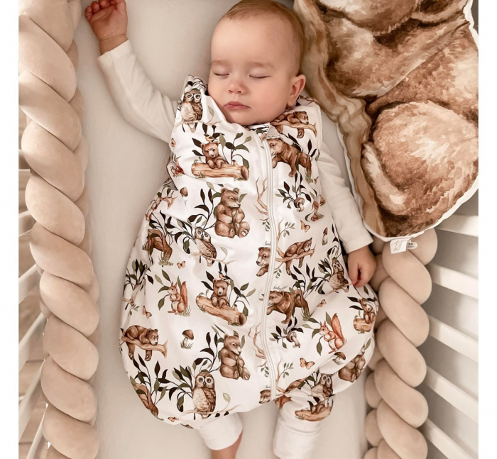 Sac de dormit cu picioare, bumbac 1 Tog, Eucalipt, S, 1-3 ani [2]