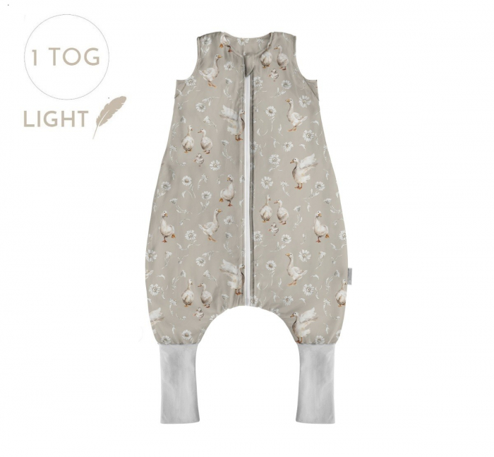 Sac de dormit cu picioare, bumbac 1 Tog, Goose Family, marimea XS, 74/80, 6-12 luni - BabySteps [1]