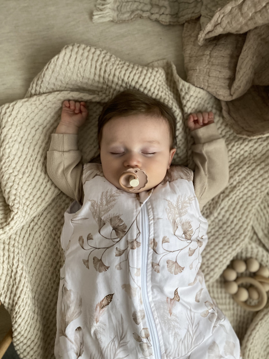 Sac de dormit cu picioare, bumbac cu umplutura 2.5 Tog, tot parcusul anului, Nature, marimea S, 1-2 ani - BabySteps [22]