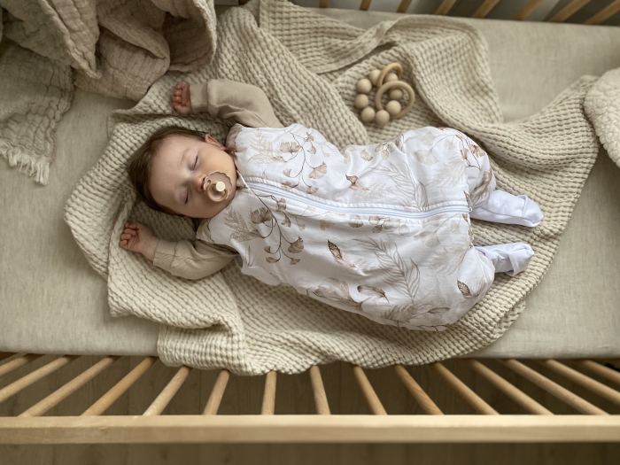 Sac de dormit cu picioare, bumbac cu umplutura 2.5 Tog, tot parcusul anului, Nature, marimea S, 1-2 ani - BabySteps [11]