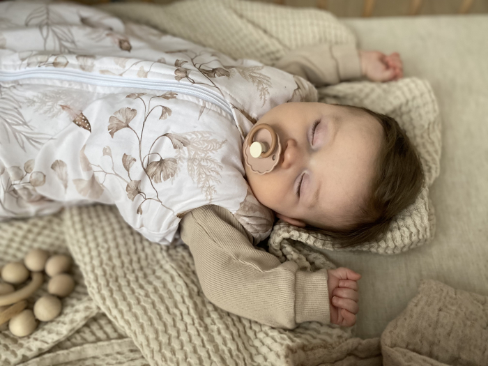 Sac de dormit cu picioare, bumbac cu umplutura 2.5 Tog, tot parcusul anului, Nature, marimea S, 1-2 ani - BabySteps [25]