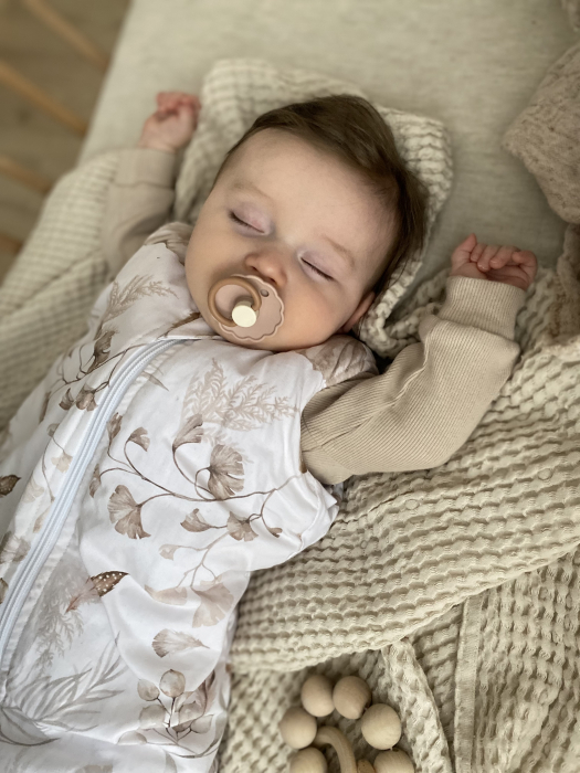Sac de dormit cu picioare, bumbac cu umplutura 2.5 Tog, tot parcusul anului, Nature, marimea S, 1-2 ani - BabySteps [15]