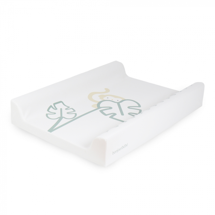 Saltea de infasat cu spate intarit si margini de protectie 50x70 cm, Monstera Monkey [2]