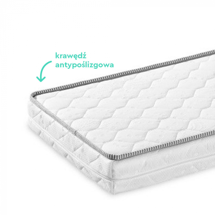 Saltea pentru copii, fata dubla, Spuma PUR si Latex, proprietăți antifungice, Husa delicata 3 staturi, echipata cu margine anti-alunecare, 120X60X9 Cm, Premium [3]