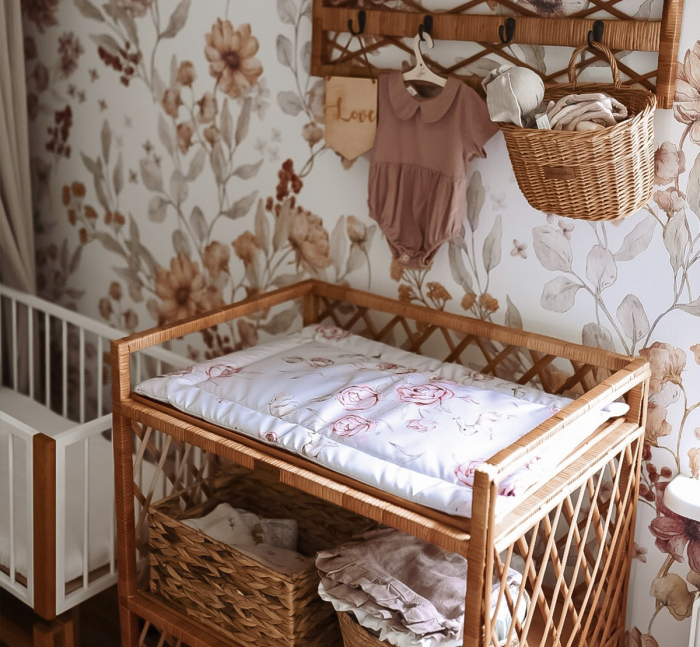 Saltea pentru masa de infasat bebe, impermeabila, fata dubla, Nature by BabySteps [2]