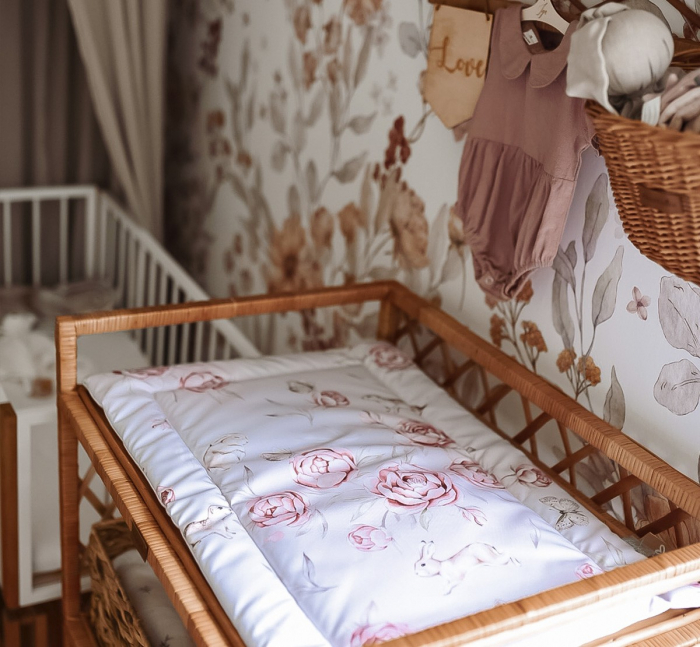 Saltea pentru masa de infasat bebe, impermeabila, fata dubla, Nature by BabySteps [7]