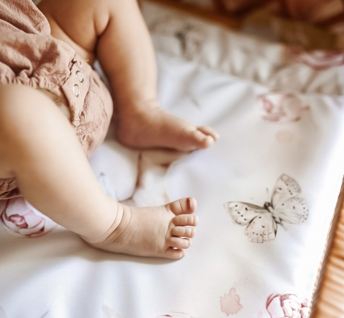 Saltea pentru masa de infasat bebe, impermeabila, fata dubla, Nature by BabySteps [6]