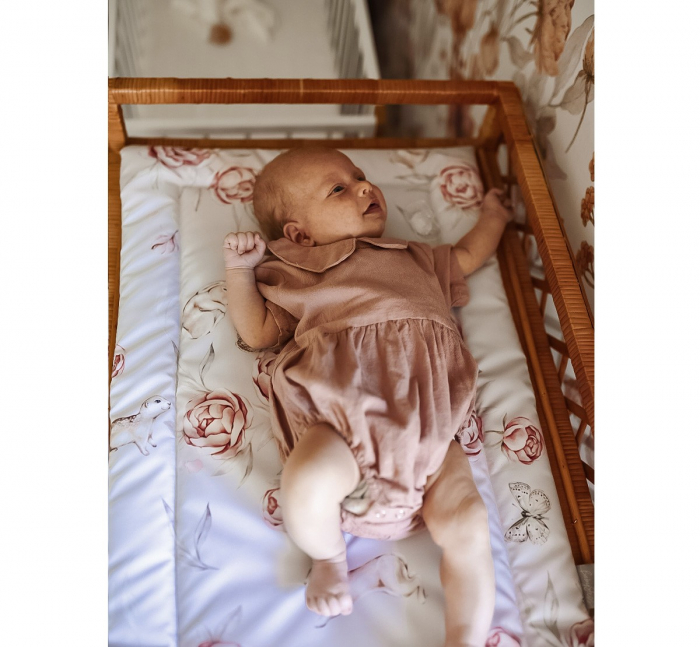 Saltea pentru masa de infasat bebe, impermeabila, fata dubla, Nature by BabySteps [3]