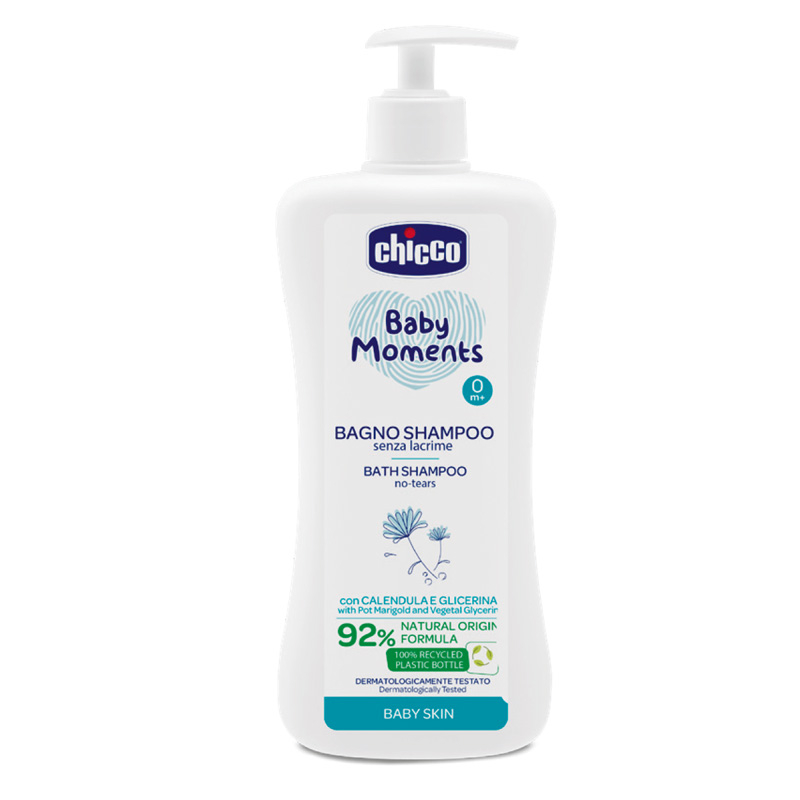 Sampon fara lacrimi Chicco Baby Moments Baby Skin, 500ml, 0luni+ [1]