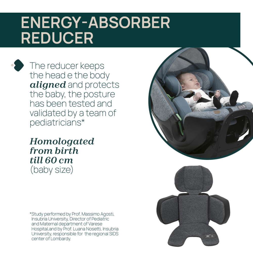 Scaun auto Chicco Bi-Seat i-Size Air cu baza Isofix, BlackAir (negru), 40-150 cm (de la nastere pana la 12 ani) [10]