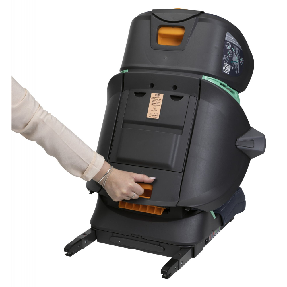 Scaun auto Chicco Fold&Go I-Size Isofix, India Ink (Albastru), 100-150cm, 3-12ani [13]