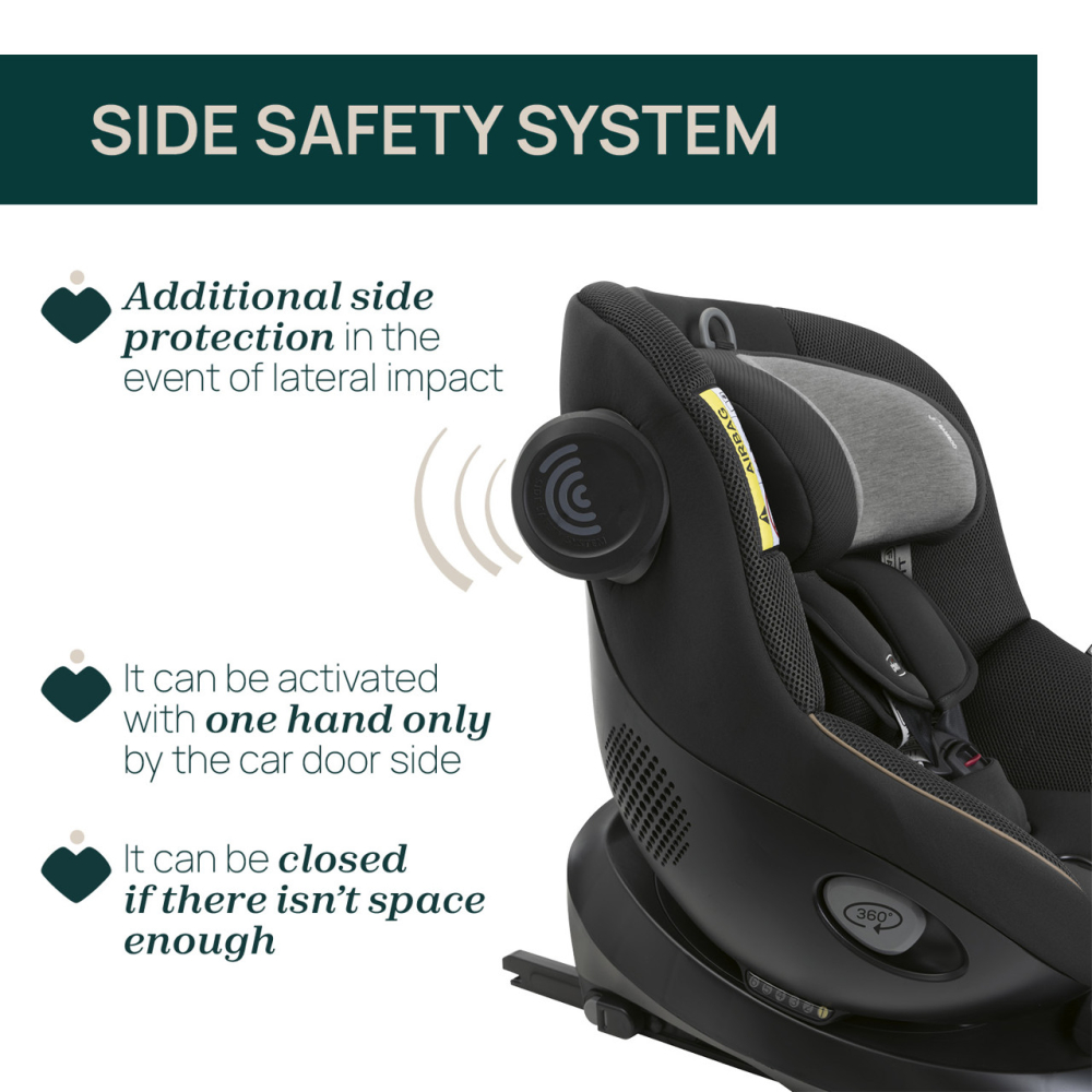 Scaun auto rotativ cu baza isofix Chicco Seat 105 i-Size, Posh Black, 40-105cm, de la nastere pana la 4 ani [12]