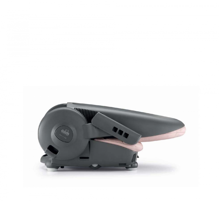 Scaun de Masa 4in1 pentru Bebelusi si Copii, CAM® Original, Înălțime Ajustabila, Varsta 0-15 kg, Pliabil, Centura de Siguranta in 5 Puncte, Depozitare, Roz [19]