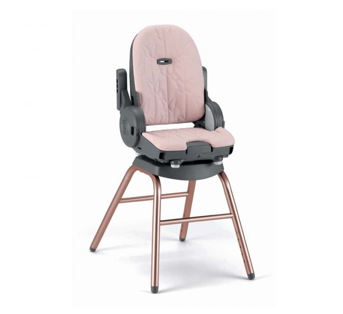 Scaun de Masa 4in1 pentru Bebelusi si Copii, CAM® Original, Înălțime Ajustabila, Varsta 0-15 kg, Pliabil, Centura de Siguranta in 5 Puncte, Depozitare, Gri antracit [10]