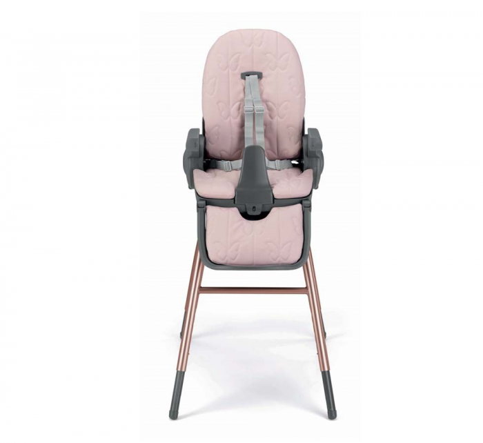 Scaun de Masa 4in1 pentru Bebelusi si Copii, CAM® Original, Înălțime Ajustabila, Varsta 0-15 kg, Pliabil, Centura de Siguranta in 5 Puncte, Depozitare, Roz [2]